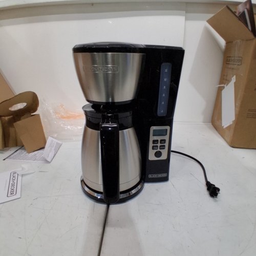 BLACK + DECKER 12 CUP DRIP COFFEE MAKER - BLACK/SILVER (MODEL: CM2046SC-1) image 3