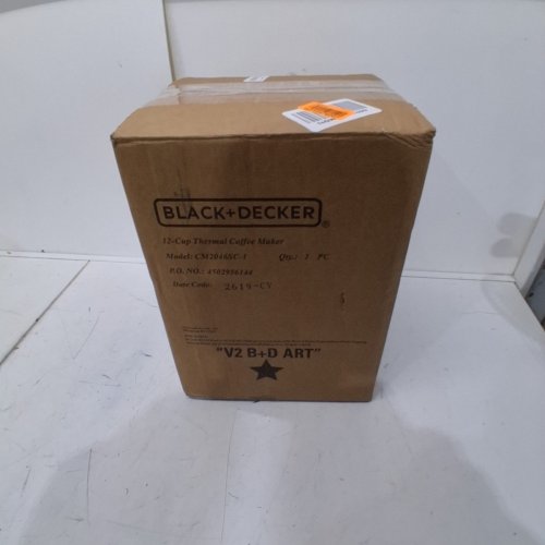 BLACK + DECKER 12 CUP DRIP COFFEE MAKER - BLACK/SILVER (MODEL: CM2046SC-1) image 5
