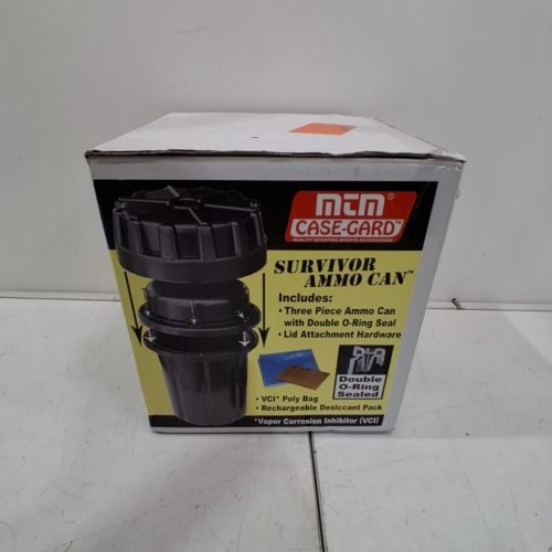 MTM SURVIVOR AMMO CAN WITH DOUBLE O-RING - 7" X 12.3" - BLACK (MODEL: SAC) image 4