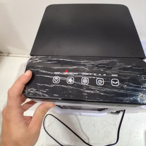 ZORBLENT PORTABLE 4-IN-1 AIR CONDITIONER WITH 3 ICEPACKS - 15 L TANK, 3 SPEEDS, 70W - WHITE (MODEL: ES420) image 2