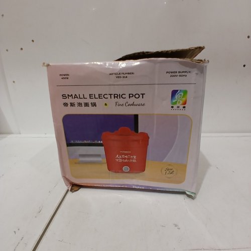 YUEERDE MINI INSTANT NOODLE ELECTRIC COOKER - NON STICK HOT POT - PURPLE image 4