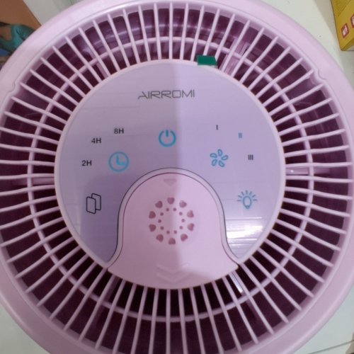AIRROMI AIR PURIFIER FOR BEDROOM WITH HEPA 3-IN-1 FILTER - LIGHT PURPLE - (MODEL: A2001) image 2