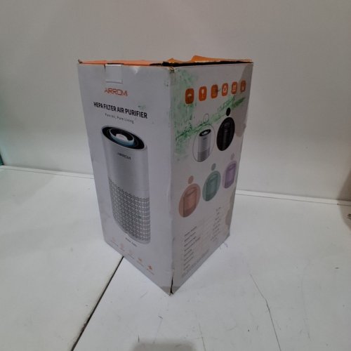 AIRROMI AIR PURIFIER FOR BEDROOM WITH HEPA 3-IN-1 FILTER - LIGHT PURPLE - (MODEL: A2001) image 5