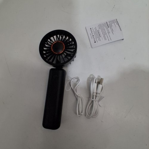 RECHARGEABLE MINI PERSONAL FAN - BLACK (MODEL: M20) image 3