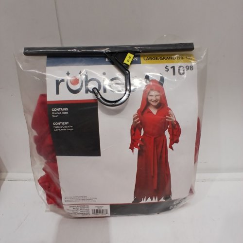KID'S RUBIES DEVIL COSTUME - LARGE 10/12 - RED (STYLE: DEVIL) image 2