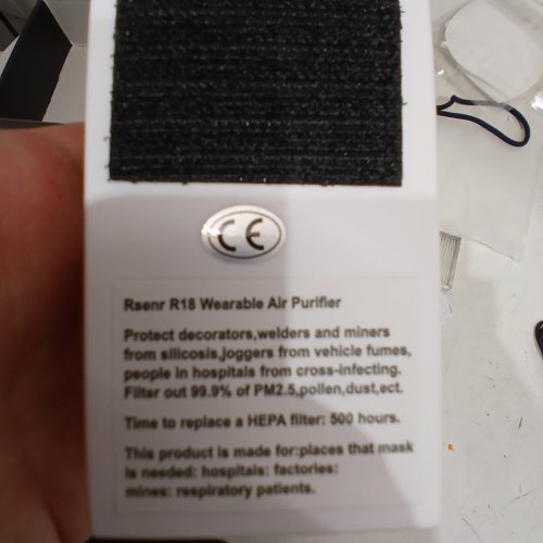 RESNR WEARABLE AIR PURIFIER - WHITE (MODEL: R18) image 3