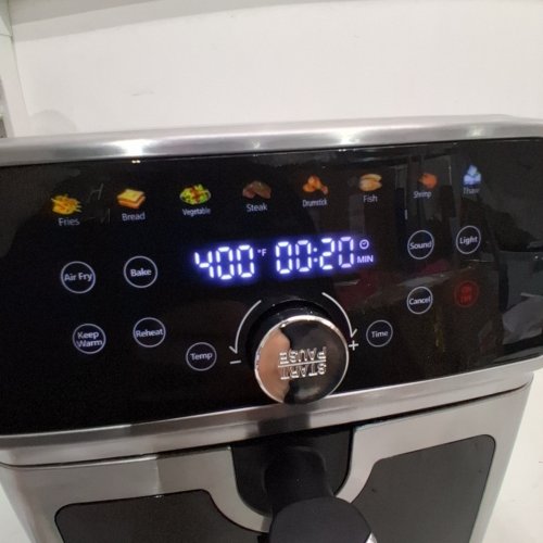 WHALL SMART AIR FRYER OVEN 17-IN-1 WITH DIGITAL TOUCHSCREEN-6QT-STAINLESS STEEL/BLACK-(MODEL:DSF602D-W) image 2