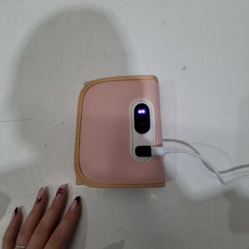PORTABLE MILK BOTTLE WARMER BAG WITH LCD DISPLAY - PINK image 2