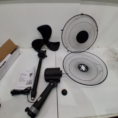 MAINSTAYS 3-SPEED OSCILLATING STANDING FAN - 16" - BLACK (MODEL: SF3-40E) image 3