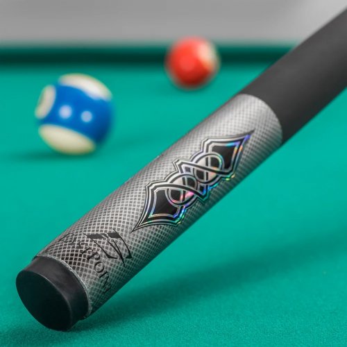 2PC EASTPOINT SPORTS TITANIUM ULTRA LIGHT POLE/BILLIARD CUE - 21 OZ - SILVER / BLACK image 3