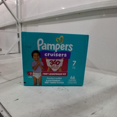 66PK PAMPERS CRUISERS 360° DIAPERS - SIZE 7 - MULTICOLOURED image 2