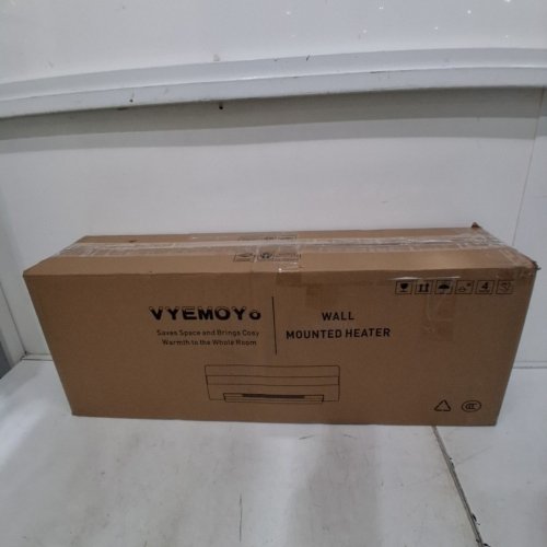 VYEMOYO WALL-MOUNTED ELECTRIC INDOOR HEATER AND FAN WITH REMOTE - 1500W - WHITE (MODEL: B-02) image 6