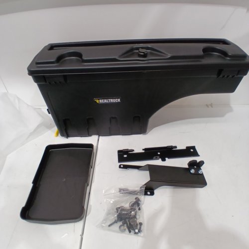 REALTRUCK UNDERCOVER SWINGCASE TRUCK BED TOOLBOX FOR FORD MAVERICK (2023-2025) DRIVERS SIDE - 29" X 15" X 8" - BLACK image 2