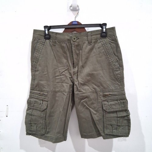WOMEN'S CARGO SHORTS - 30 - OLIVE GREEN image 2
