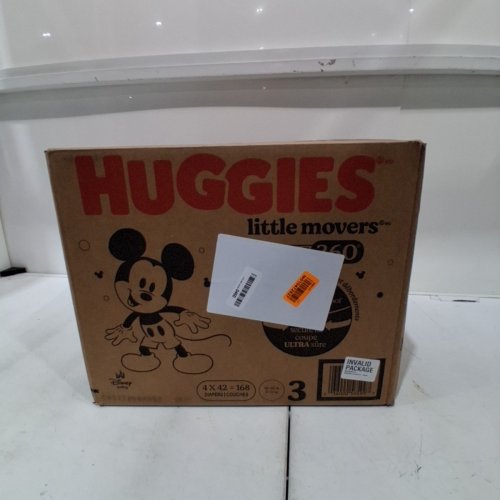 168PK HUGGIES LITTLE MOVERS DISNEY BABY DIAPERS - SIZE 3 (18-28LBS) image 2