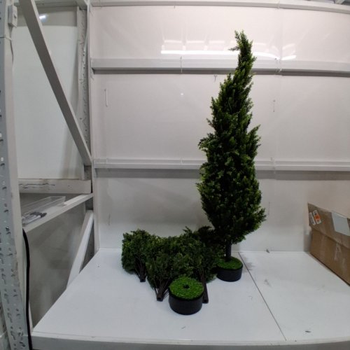 2PK FOGEIN ARTIFICIAL CEDAR TOPIARY PLANT - 4FT - GREEN image 3