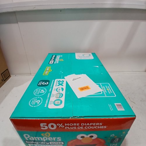 174PK PAMPERS BABY DRY ULTRA DIAPERS - SIZE 3 (16-28LBS) - ELMO image 3