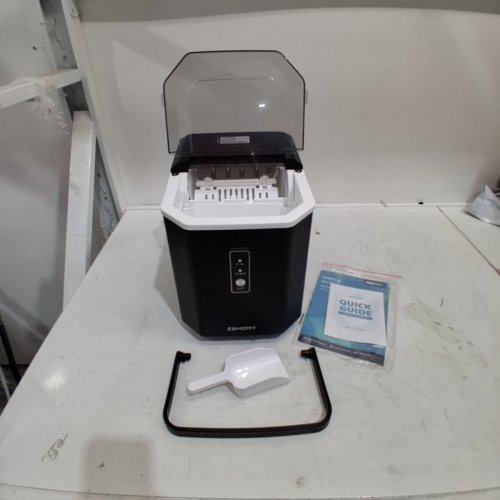 EUHOMY COUNTERTOP ICE MAKER - MAKES 26LBS/DAY - BLACK (MODEL: IM011-B) image 3