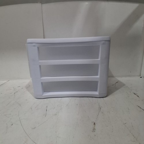 STERILITE 3-DRAWER DESKTOP STORAGE UNIT - 13.5" X 11" X 9.5" - WHITE (MODEL: 1791LAB8) image 4