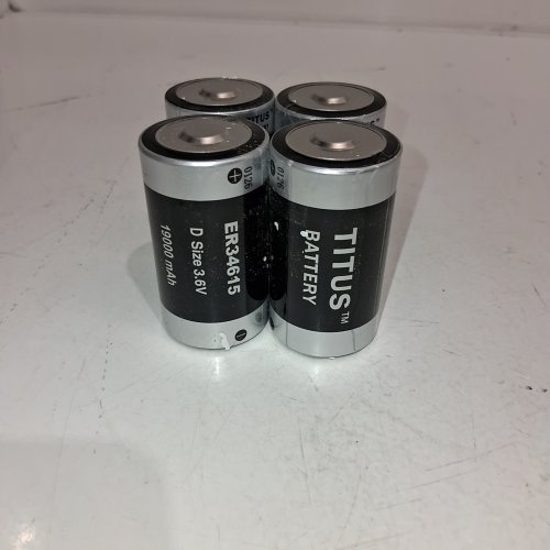 4PK TITUS LITHIUM BATTERIES - D SIZE, 3.6 V, 19000 MAH (MODEL: ER34615) image 2