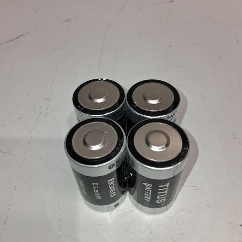 4PK TITUS LITHIUM BATTERIES - D SIZE, 3.6 V, 19000 MAH (MODEL: ER34615) image 3