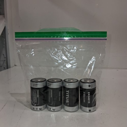 4PK TITUS LITHIUM BATTERIES - D SIZE, 3.6 V, 19000 MAH (MODEL: ER34615) image 5