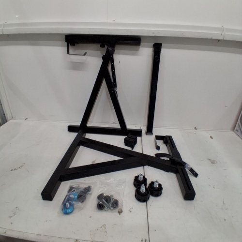 GROWDAILY ADJUSTABLE X-STYLE KEYBOARD STAND FOR 54/61/88-KEY ELECTRONIC KEYBOARDS - BLACK (MODEL: KS-01) image 2