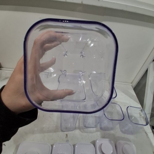 5PC OXO GOOD GRIPS POP CONTAINERS SET - ASSORTED SIZES - CLEAR image 5