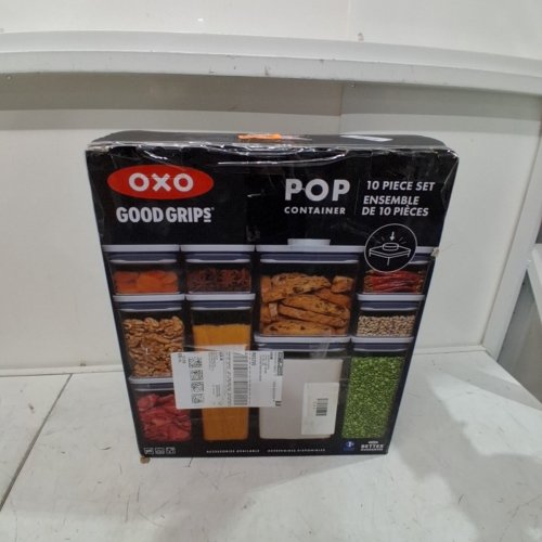 5PC OXO GOOD GRIPS POP CONTAINERS SET - ASSORTED SIZES - CLEAR image 6