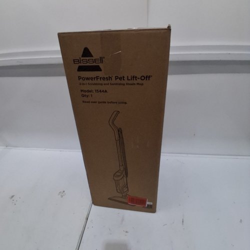 BISSELL POWERFRESH PET LIFT-OFF MULTI-SURFACE PUSH & HAND HELD STEAM CLEANER MOP - ORANGE/WHITE (MODEL: 1544A) image 6