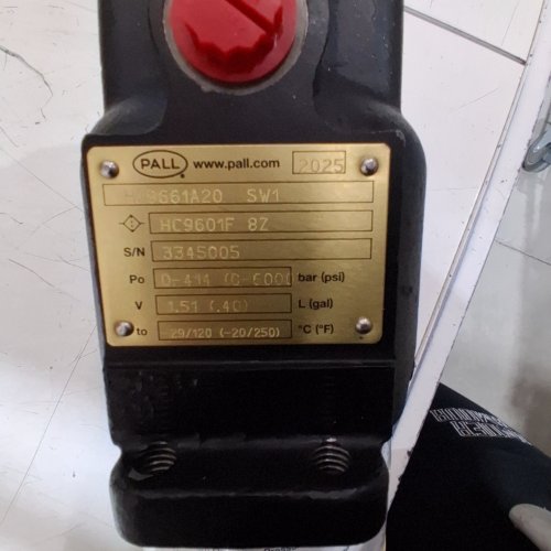 PALL HYDRAULIC FILTER ASSEMBLY - 6000 PSI - 1.51 L - BLACK image 2