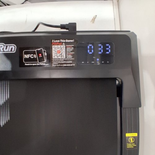 SUPERUN WALKING PAD TREADMILL WITH INCLINE - 3.8MPH - 2.5HP - 300LBS CAP - BLACK (MODEL: BA16-B) image 2