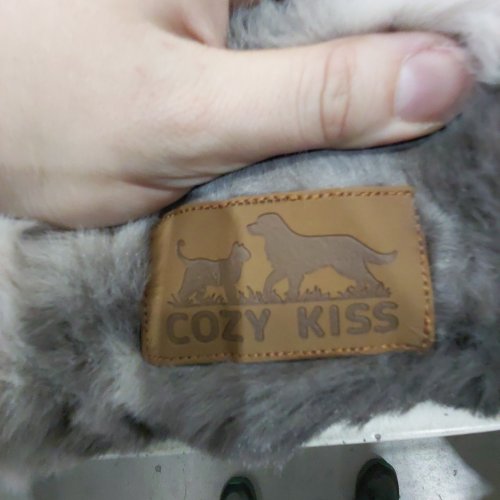 COZY KISS WARM ORTHOPEDIC DOG BED WITH REMOVEABLE AND WASHABLE COVER - XL - 44" - GREY/BLACK/CREAM TIE DYE image 6