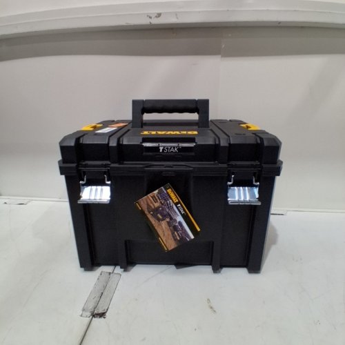 DEWALT TSTAK VI STACKABLE DEEP TOOL BOX - 17" - BLACK (MODEL: DWST17806) image 2