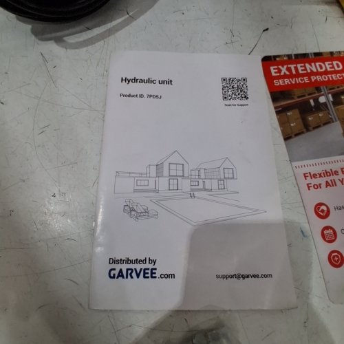 GARVEE SINGLE ACTING HYDRAULIC POWER UNIT - 12V - BLACK image 2