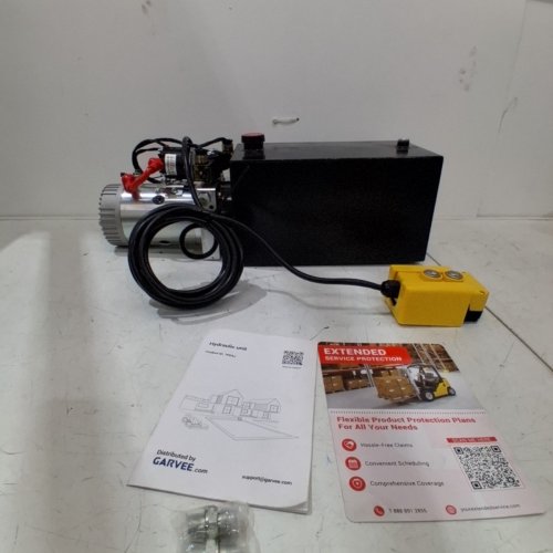 GARVEE SINGLE ACTING HYDRAULIC POWER UNIT - 12V - BLACK image 3