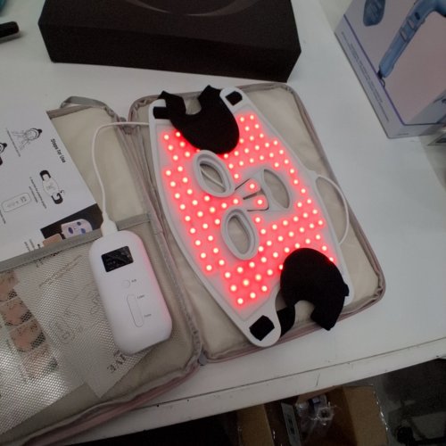 MICEYLIVE INFRARED LED FACE LIGHT WITH REMOTE - 460NM - 850NM MULTIPLE LIGHT MODE - 400 LEDS - WHITE - (MODEL E106A) image 2
