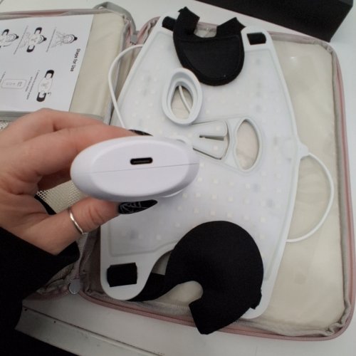 MICEYLIVE INFRARED LED FACE LIGHT WITH REMOTE - 460NM - 850NM MULTIPLE LIGHT MODE - 400 LEDS - WHITE - (MODEL E106A) image 5