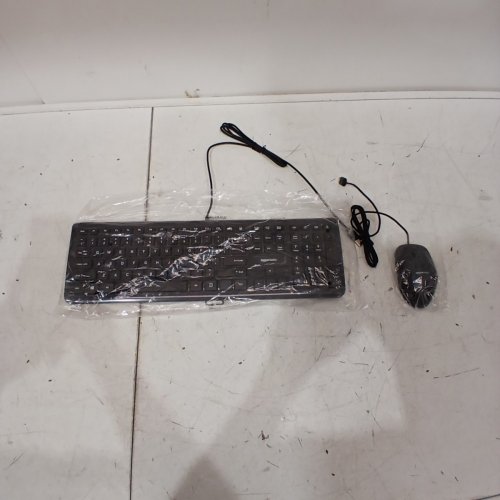 AMAZON BASICS MOUSE & KEYBOARD BUNDLE WIRED - BLACK (MODEL: B00B7GV802 image 2