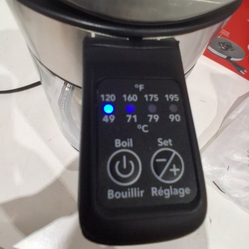 STARFRIT GLASS KETTLE VARIABLE TEMPERATURE - 1.7L - CLEAR (MODEL:024017) image 2