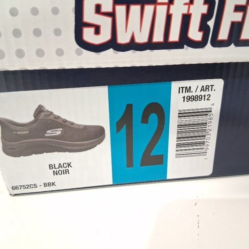 MEN'S SKECHERS ARCH COMFY 2.0 SLIP ON SNEAKERS - 12 - BLACK (STYLE:1998912) image 3