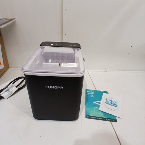 EUHOMY COUNTERTOP ICE MAKER WITH ICE SCOOP AND BASKET - MAKES 26.5LB / DAY - BLACK (MODEL: IM021-B1) image 3