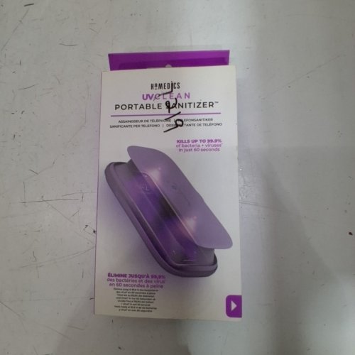 HOMEDICS UV PORTABLE PHONE SANITIZER - PURPLE image 2