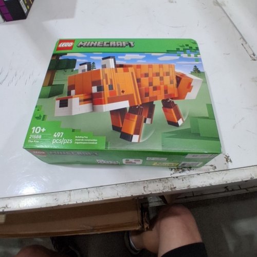 497PC LEGO MINECRAFT THE FOX BUILDING SET - ORANGE (MODEL: 21588) image 2