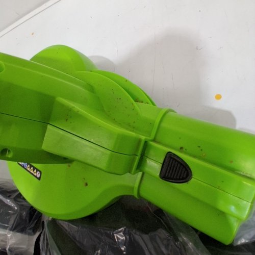 GREENWORKS CORDED 2 SPEED LEAF BLOWER/VACUUM - 230 MPH - GREEN/BLACK (MODEL: 24022) image 4
