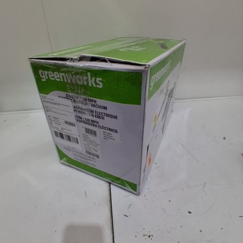 GREENWORKS CORDED 2 SPEED LEAF BLOWER/VACUUM - 230 MPH - GREEN/BLACK (MODEL: 24022) image 5