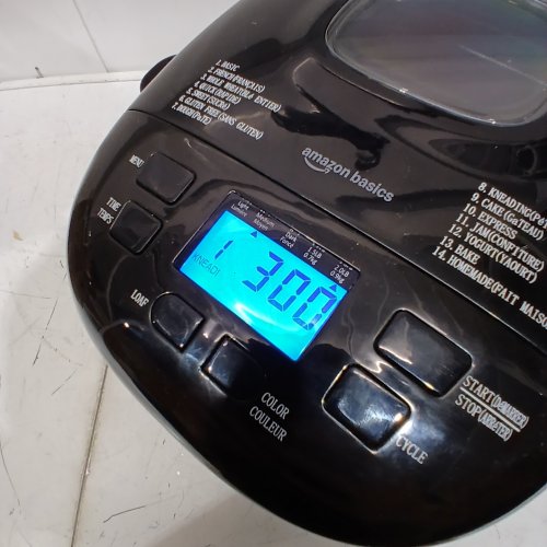 AMAZON BASICS 14-SETING PROGRAMMABLE BREAD MAKER - 2LBS CAP - BLACK/GREY - (MODEL: ‎BM1349-UL-B) image 2