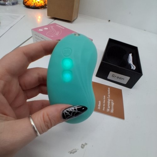 DRBASH VIBRATING LACTATION MASSAGER - GREEN image 2