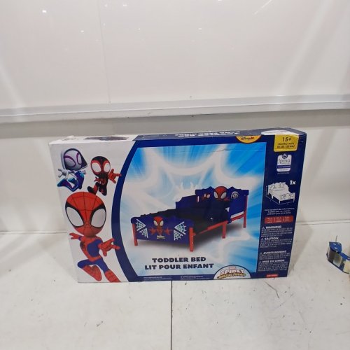 DELTA CHILDREN MARVEL SPIDEY AND AMAZING FRIENDS PLASTIC BED FRAME - TODDLER - BLUE/RED (MODEL: BB81530SM) image 7