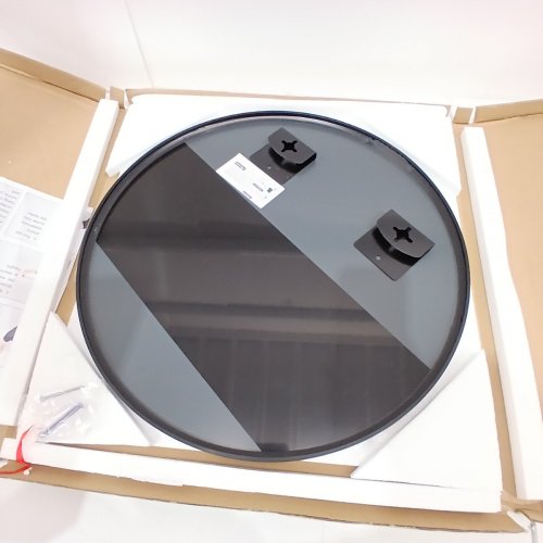 ROUND FRAMED MIRROR - 20" - BLACK image 3
